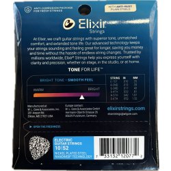 Elixir Nanoweb Electric 10/52 Light-Heavy, Nickel Plated Steel